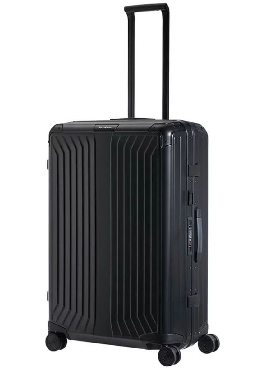 Lite-Box Alu Spinner Aluminium (4 Wheels) 76cm - Black – London Luggage